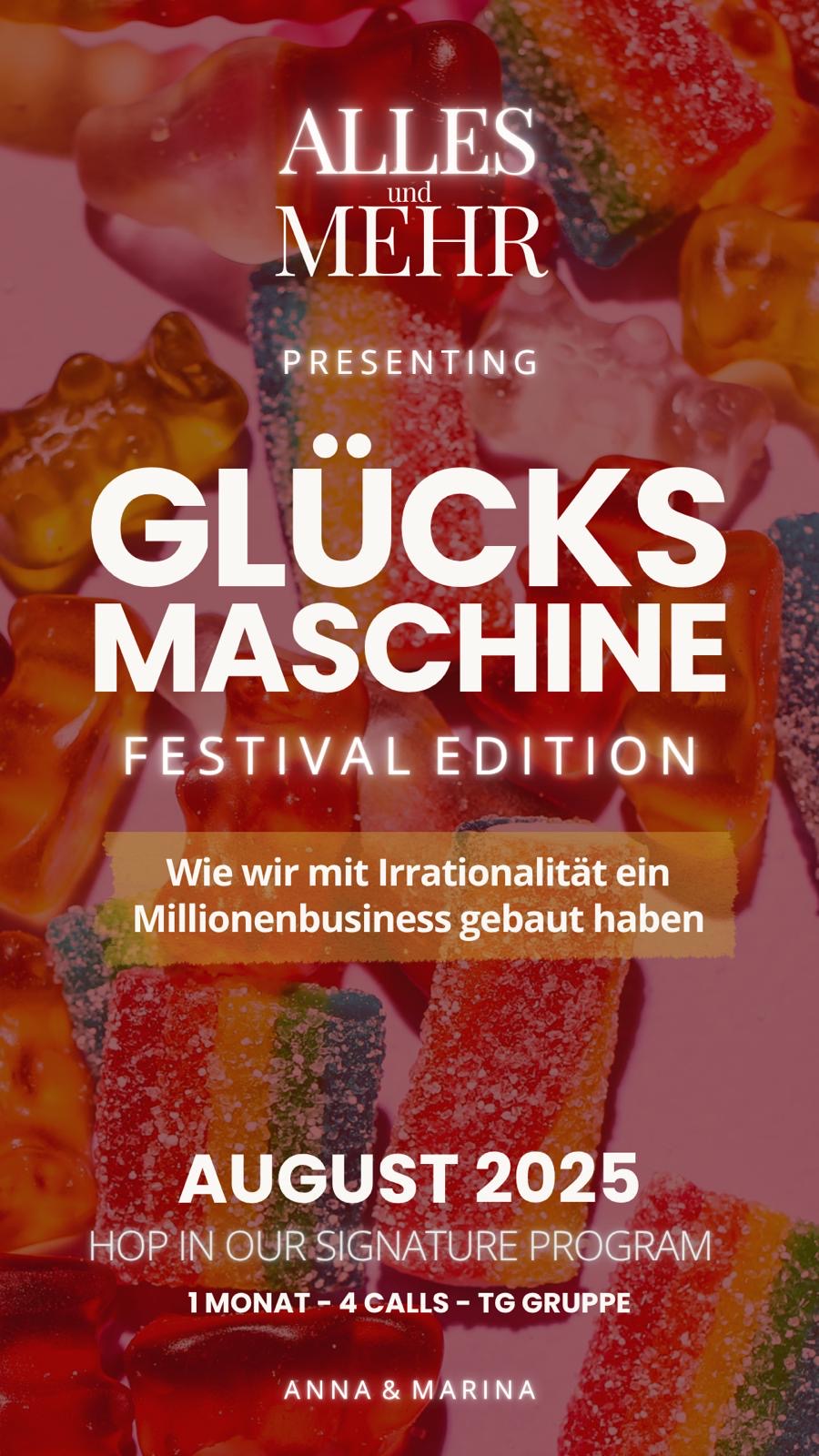 GLÜCKSMASCHINE Festival Edition